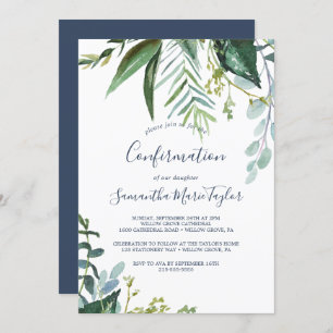 Invitation Confirmation de verdure estivale
