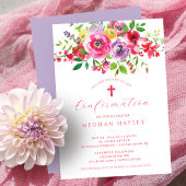 Invitation Confirmation des Bénédictions de fleurs