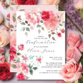 Invitation Confirmation des fleurs de flush