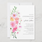 Invitation Confirmation des pétales de précision (Devant)