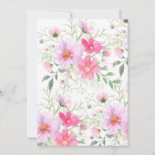 Invitation Confirmation des pétales de précision (Dos)