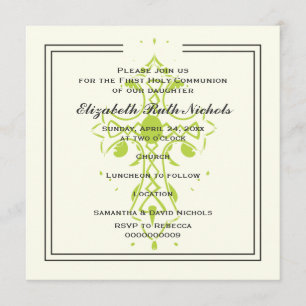 Invitation Confirmation du baptême de la première communion d