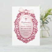 Invitation Confirmation du cadre de Parties scintillant vinta (Debout devant)