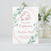 Invitation Confirmation du cadre du feuillage Saint-Esprit (Debout devant)