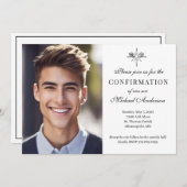 Invitation Confirmation du sacrement Photo Religieuse (Devant / Derrière)