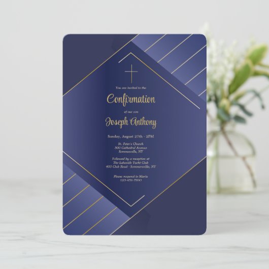 Invitation Confirmation élégante (Debout devant)