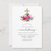 Invitation Confirmation Fleurie Bohème Chic (Devant)