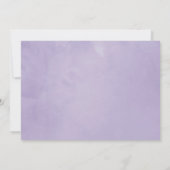 Invitation Confirmation Fleurie Violet Poussiéreux (Dos)