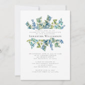 Invitation Confirmation Fleurs d'aquarelle modernes (Devant)