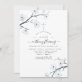 Invitation Confirmation Fleurs de Cerisier Blanches (Devant)