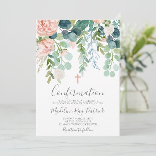 Invitation Confirmation florale (Debout devant)