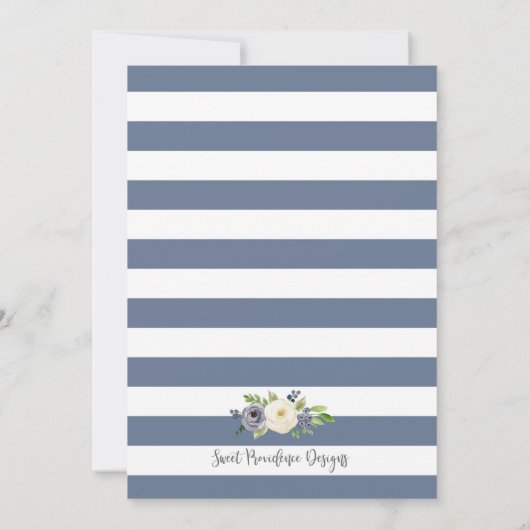 Invitation Confirmation florale (Dos)