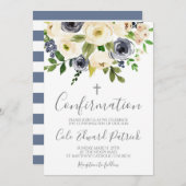 Invitation Confirmation florale (Devant / Derrière)