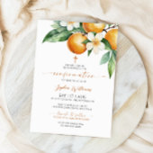 Invitation Confirmation florale orange