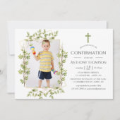 Invitation Confirmation géométrique de verdure (Devant)