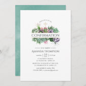 Invitation Confirmation géométrique Succulente (Devant / Derrière)