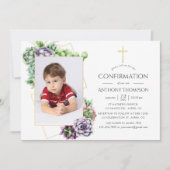 Invitation Confirmation géométrique Succulente (Devant)