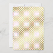 Invitation Confirmation Gold moderne (Dos)