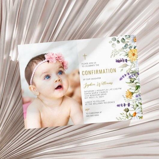 Invitation Confirmation photo Chamomile & Eucalyptus