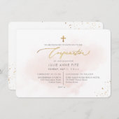 Invitation Confirmation PixDezines H2 Blush Pink Washed (Devant / Derrière)