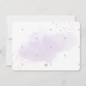 Invitation Confirmation PixDezines Rose Gold H2 Purple Washed (Dos)