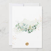 Invitation Confirmation PixDezines Rustique H2 Eucalyptus (Dos)