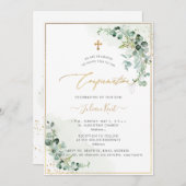 Invitation Confirmation PixDezines Rustique H2 Eucalyptus (Devant / Derrière)