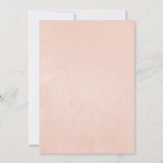 Invitation Confirmation rose Gold & Blush Geometry Greenery (Dos)
