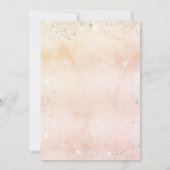 Invitation Confirmation rose or fleuri eucalyptus (Dos)