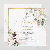 Invitation Confirmation Rose PixDezines H2 Blush Cream (Devant / Derrière)