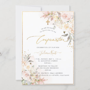 Invitation Confirmation Rose PixDezines H2 Blush Cream