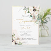 Invitation Confirmation Rose PixDezines H2 Blush Cream (Debout devant)