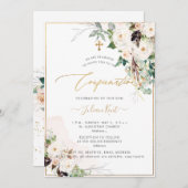 Invitation Confirmation Rose PixDezines H2 Blush Cream (Devant / Derrière)