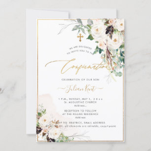 Invitation Confirmation Rose PixDezines H2 Blush Cream