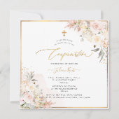 Invitation Confirmation Rose PixDezines H2 Blush Cream (Devant)