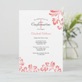 Invitation Confirmation rouge Ruby (Debout devant)