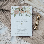 Invitation Confirmation simple d'aquarelle neutre Boho