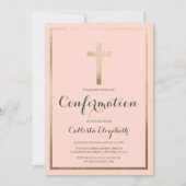 Invitation Confirmation simple et moderne de la frontière d'o (Devant)