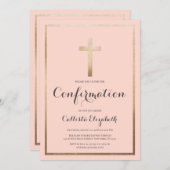 Invitation Confirmation simple et moderne de la frontière d'o (Devant / Derrière)