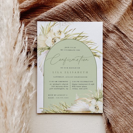 Invitation Confirmation Tropiques vintages