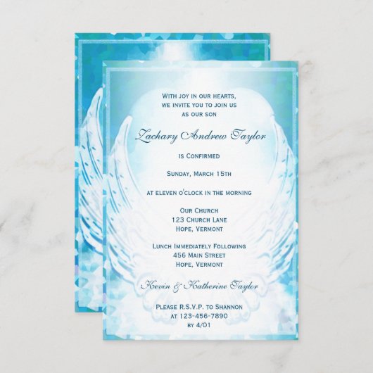 Invitation Confirmations (Devant / Derrière)