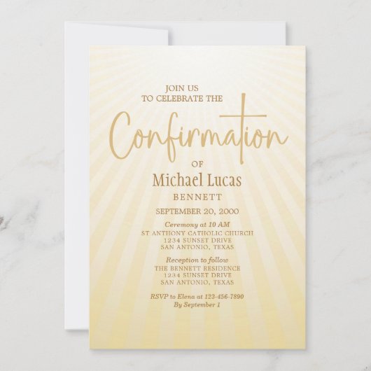 Invitation Confirmations (Devant)