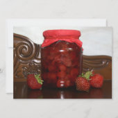 Invitation confiture de fraise (Devant)