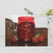 Invitation confiture de fraise (Debout devant)