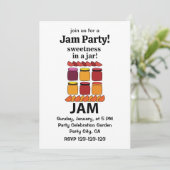Invitation Confiture de fruits douceur en pot Confiture de fr (Debout devant)