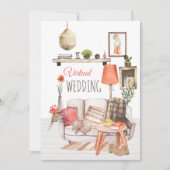 Invitation Confort confortable du Mariage virtuel Home Script (Devant)