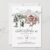 Invitation Confortable | Noël rustique Woodsy (Devant)