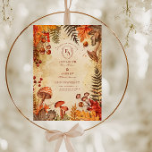 Invitation Confortable Rustic Fall Feuilles Mariage