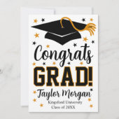 Invitation Congrats Grad Custom Name Graduation (Devant)