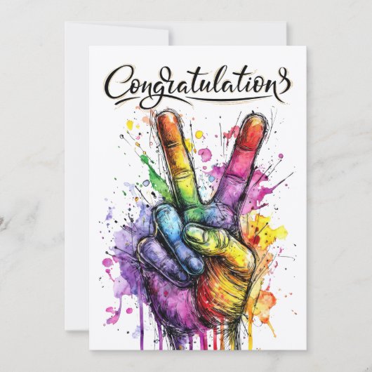 INVITATION CONGRATULATIONS  (Devant)